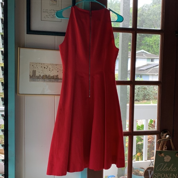 Kate Spade Red Pleated Dress - Picture 6 of 6